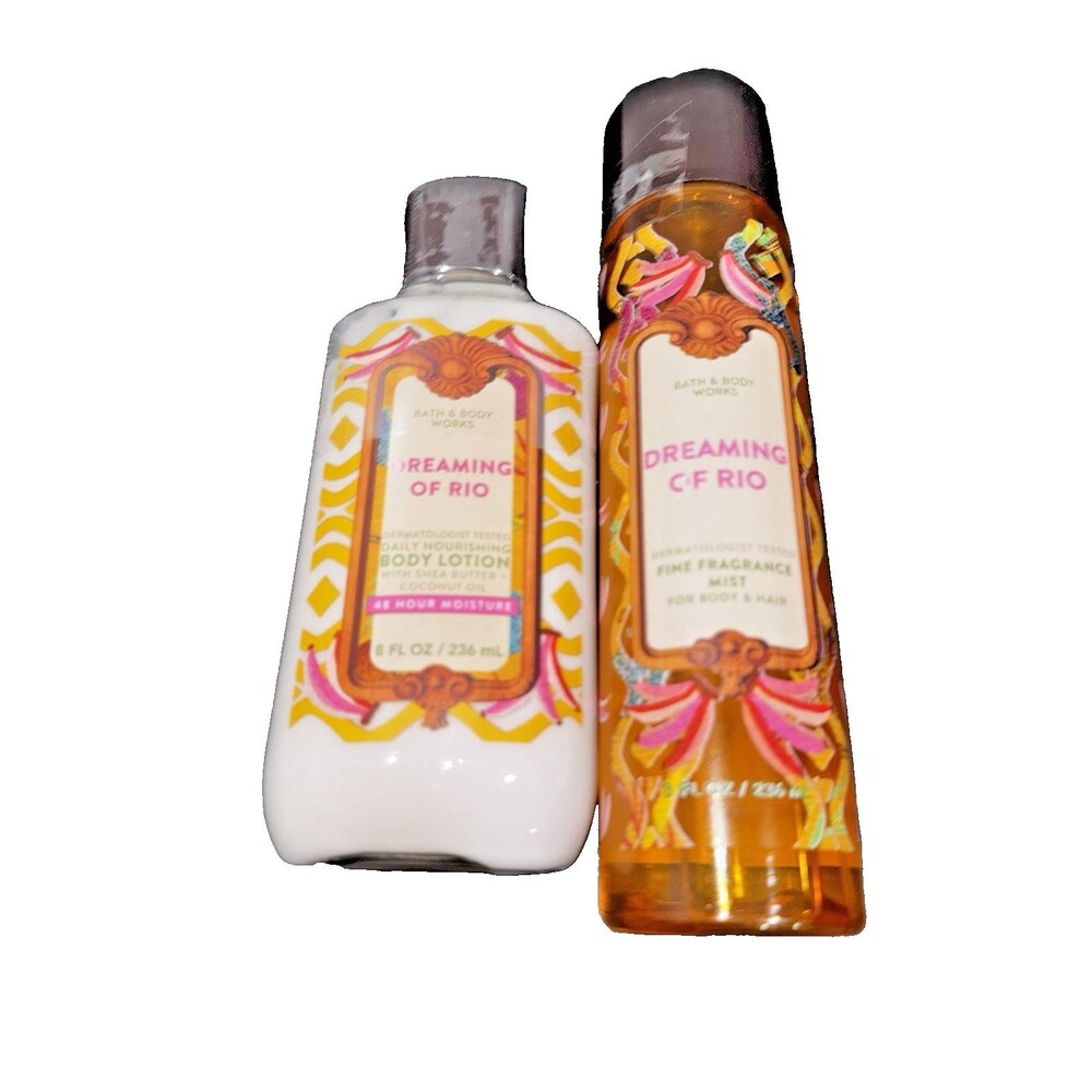 Bath & Body Works DREAMING OF RIO Fragrance Mist & Body Lotion Set NEW